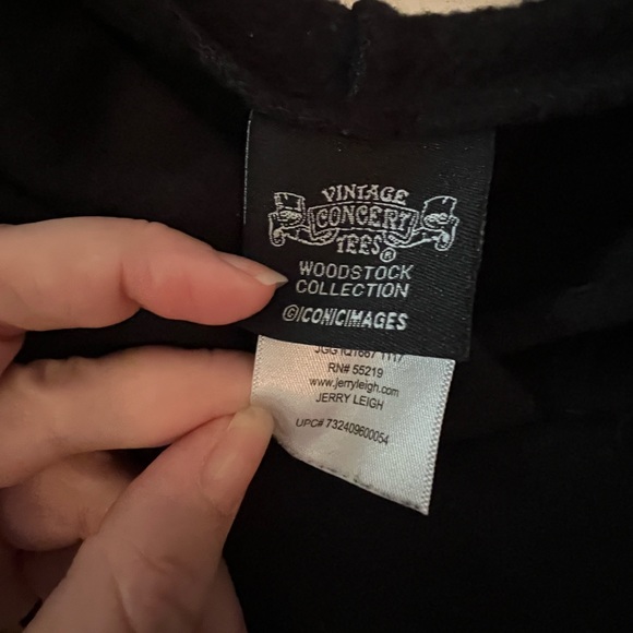 Vintage Concert Tees Woodstock Collection Fitted Hoodie - Picture 4 of 5